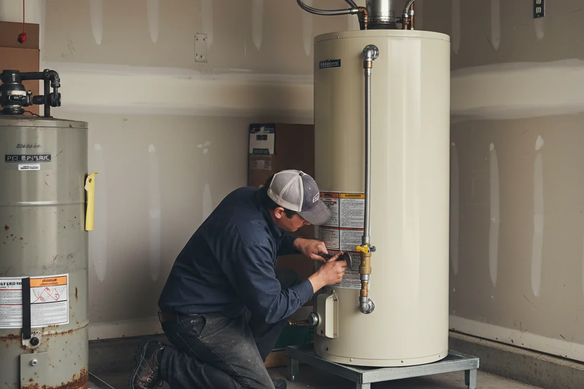 Water heater and shutoff valve replacement in Cambridge Springs