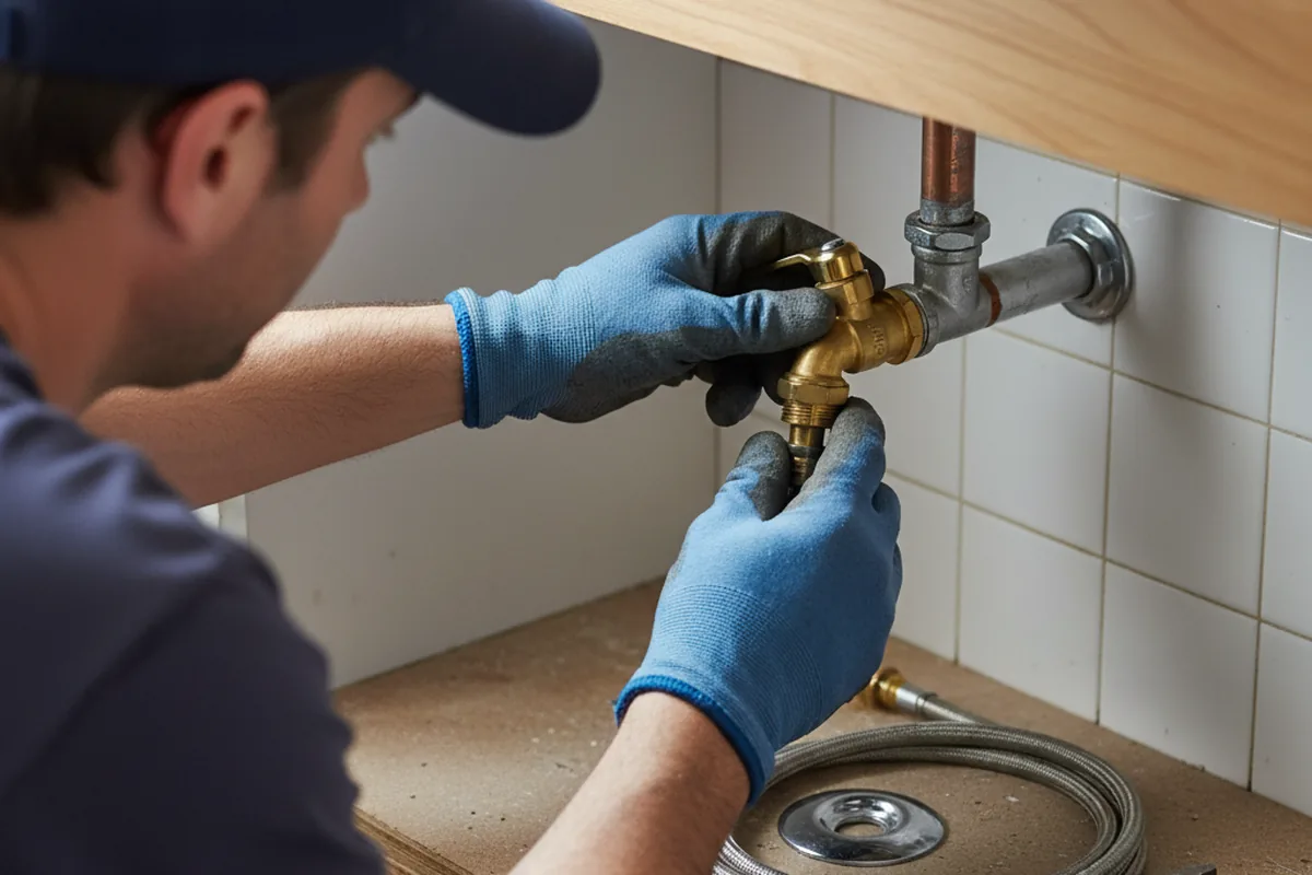 Shutoff valve and fitting work during Faucet and Fixture Repair in Cambridge Springs